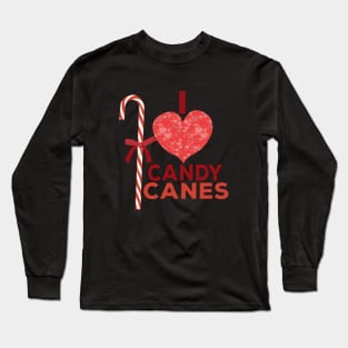 I Love Candy Canes Long Sleeve T-Shirt